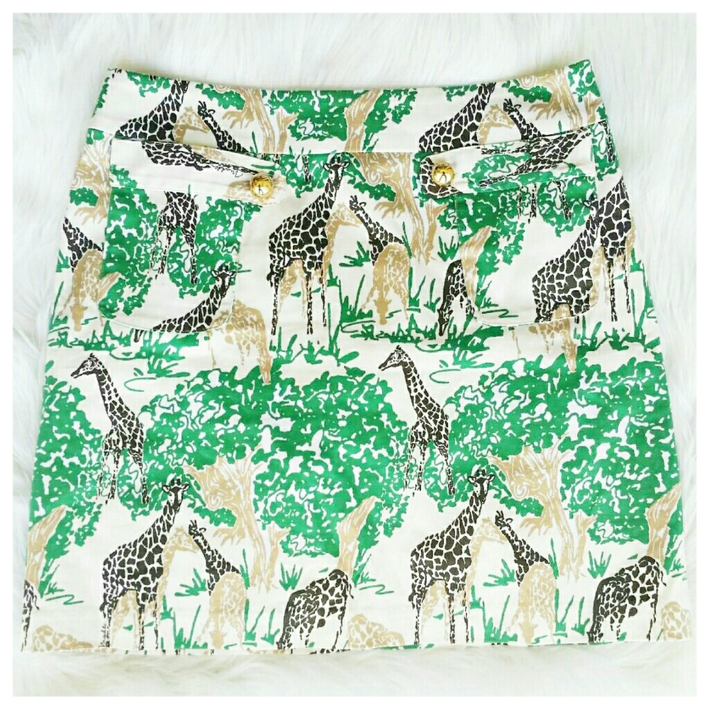 Melly M giraffe print skirt NWOT